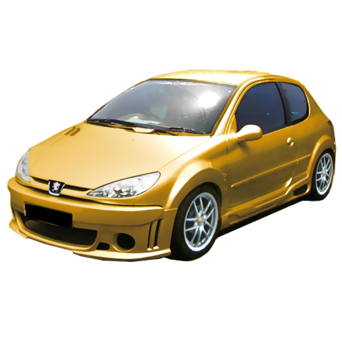 Extensions d'Ailes avant et arrière pour Peugeot 206 (98 - 08) – look Volverine - KDMPARTS EUROPE TUNING STORE