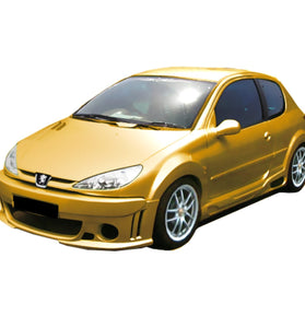 Extensions d'Ailes avant et arrière pour Peugeot 206 (98 - 08) – look Volverine - KDMPARTS EUROPE TUNING STORE