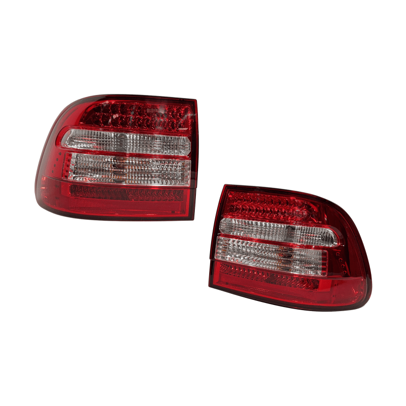 Feux Arrière pour Porche Cayenne 2003 - 2007 Led Rouge - MS accessoires Auto