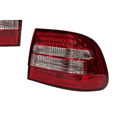 Feux Arrière pour Porche Cayenne 2003 - 2007 Led Rouge - MS accessoires Auto