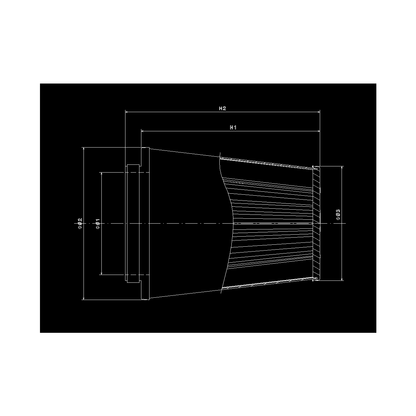 Filtre à air conique universel BMC Single Air pour admission directe - 49 mm diamètre intérieur du col - KDMPARTS EUROPE TUNING STORE