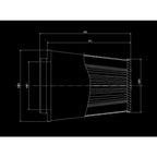 Filtre à air conique universel BMC Twin air pour admission directe - 60 mm diamètre intérieur du col - KDMPARTS EUROPE TUNING STORE