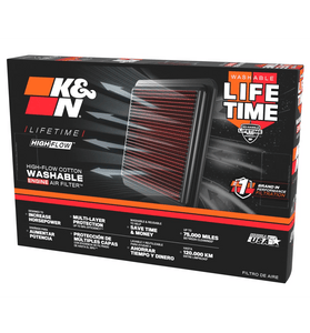 Filtre à Air de Remplacement K&N pour Hyundai Tucson 2.7L V6 Moteur à essence - Tous les modèles - KDMPARTS EUROPE TUNING STORE