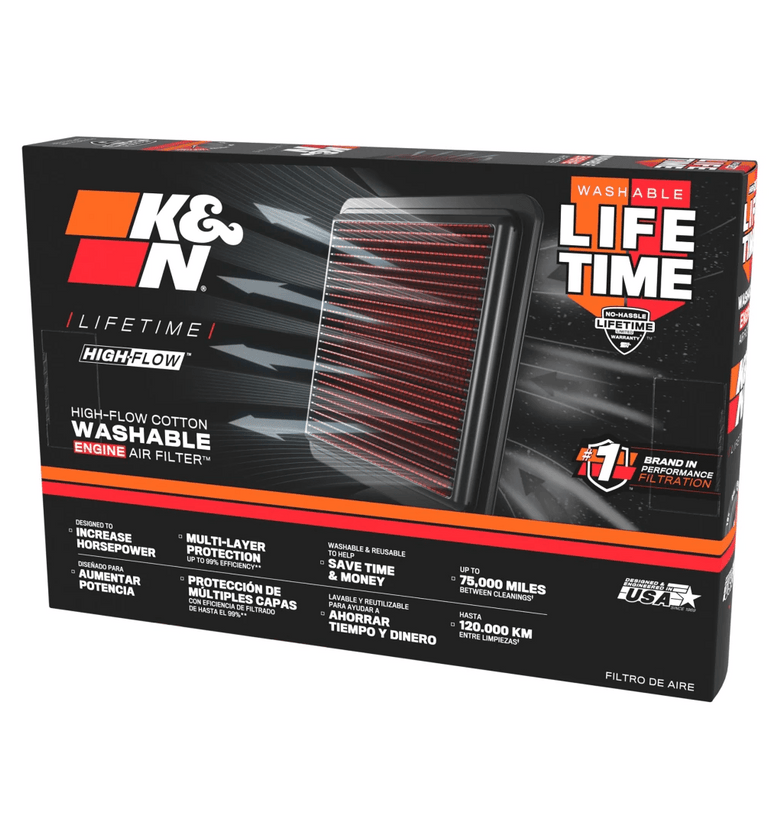 Filtre à Air de Remplacement K&N pour Hyundai Tucson 2.7L V6 Moteur à essence - Tous les modèles - KDMPARTS EUROPE TUNING STORE