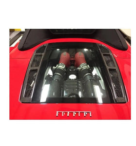 Garnitures de lunette arrière pour Ferrari F430 Spider et 16M 2004 - 2009 en fibre de carbone haute brillance - KDMPARTS EUROPE TUNING STORE