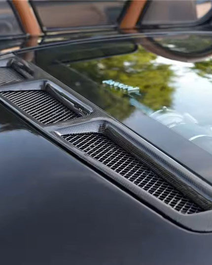 Garnitures de lunette arrière pour Ferrari F430 Spider et 16M 2004 - 2009 en fibre de carbone haute brillance - KDMPARTS EUROPE TUNING STORE