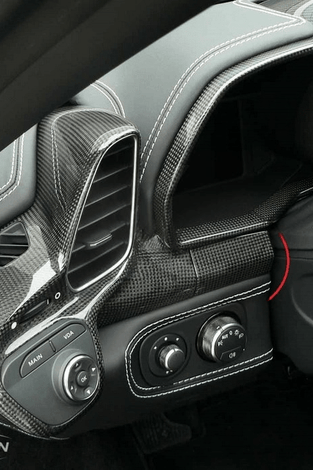 Garnitures de tableau de bord gauche / droite pour Ferrari F458 Coupé Italia / Spider 2010 - 2014 - KDMPARTS EUROPE TUNING STORE