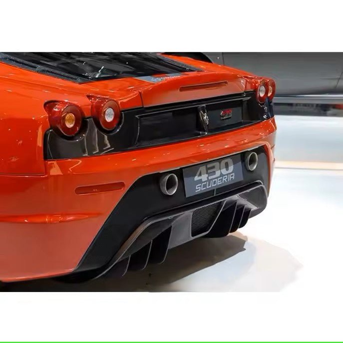 Grille de panneau arrière pour Ferrari F430 Scuderia Coupé Scuderia Spider 2004 - 2009 en fibre de Carbone haute brillance - KDMPARTS EUROPE TUNING STORE