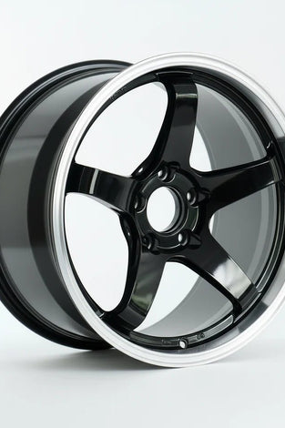 Jante Alu KDM RACER - VR3 Black silver gray - 18x8 ET38 5x114.3 / 73.1 - KDMPARTS EUROPE TUNING STORE