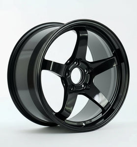 Jante Alu KDM RACER - VR3 Noir brillant - 19x9 ET38 5x114.3 / 73.1 - KDMPARTS EUROPE TUNING STORE