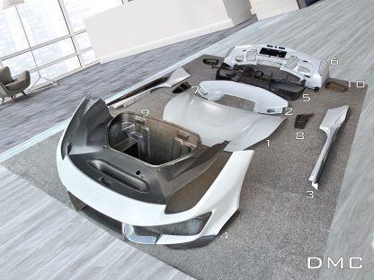 Kit carrosserie en fibre de carbone « Pista » de DMC pour Ferrari 488 GTB Coupé et Spider - KDMPARTS EUROPE TUNING STORE