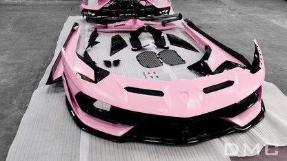 Kit carrosserie en fibre de carbone « SVJ LP770 » de DMC pour Lamborghini Aventador Coupé et Roadster d'origine - KDMPARTS EUROPE TUNING STORE