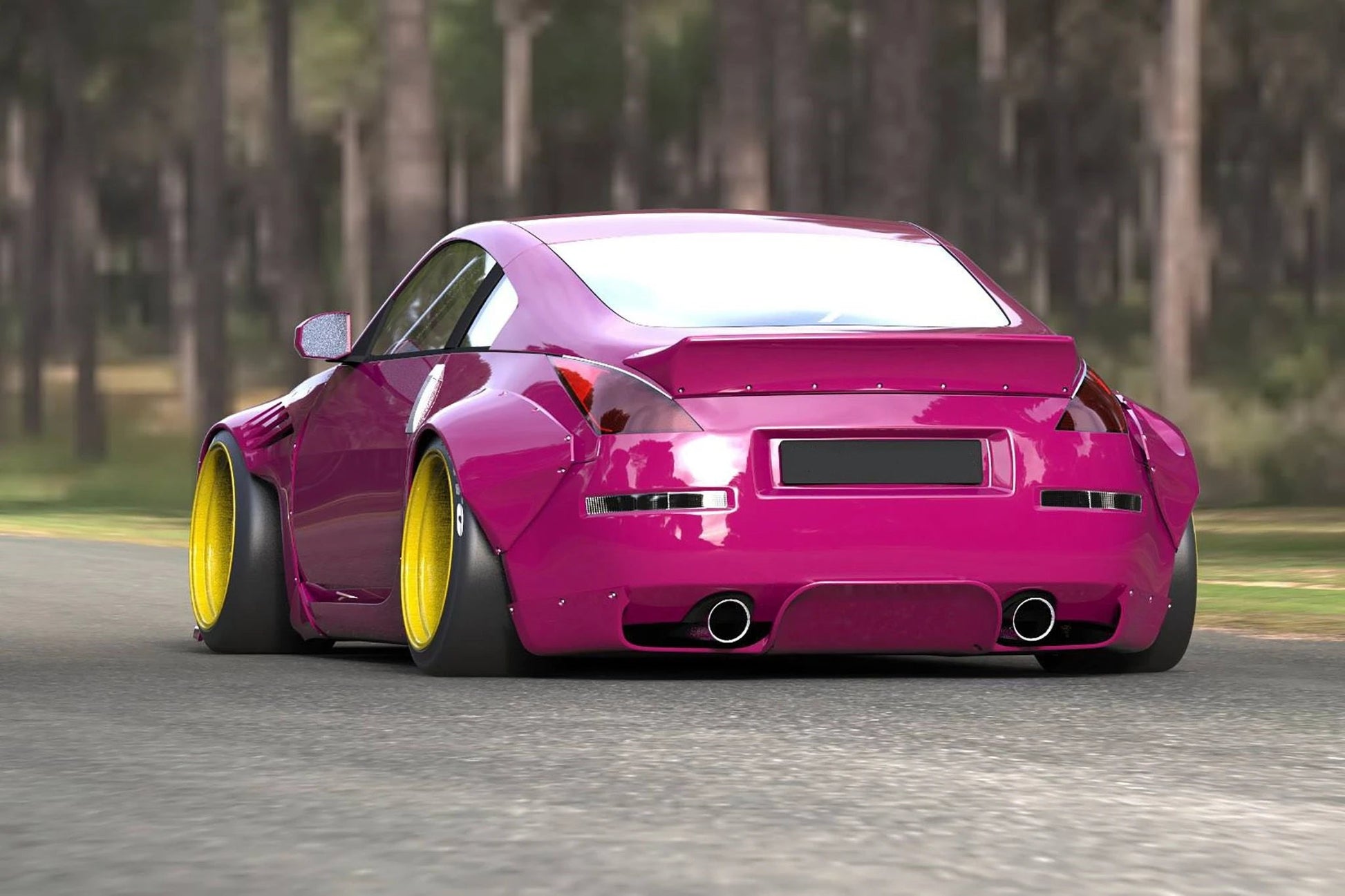 KIT CARROSSERIE NISSAN 350Z STYLE ROCKET BUNNY 2003 - 2009 - KDMPARTS EUROPE TUNING STORE