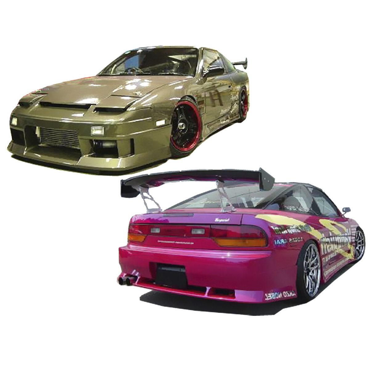 KIT CARROSSERIE NISSAN SILVIA 180/200 SX S13 ( 88 - 93 ) - KDMPARTS EUROPE TUNING STORE