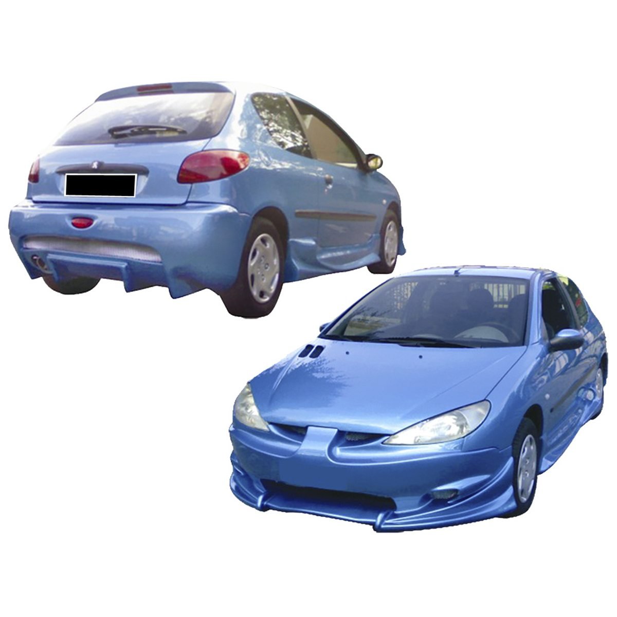 Kit carrosserie pour Peugeot 206 (98 - 08) - KDMPARTS EUROPE TUNING STORE