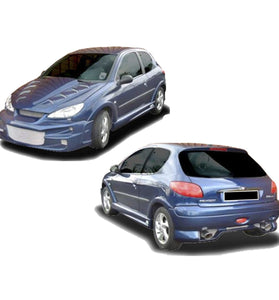 Kit carrosserie pour Peugeot 206 (98 - 08) – Look BadBoy - KDMPARTS EUROPE TUNING STORE