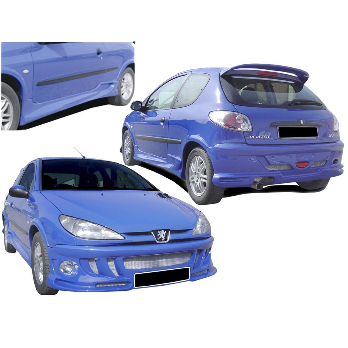 Kit carrosserie pour Peugeot 206 (98 - 08) – Look Cobra - KDMPARTS EUROPE TUNING STORE