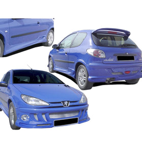 Kit carrosserie pour Peugeot 206 (98 - 08) – Look Cobra - KDMPARTS EUROPE TUNING STORE