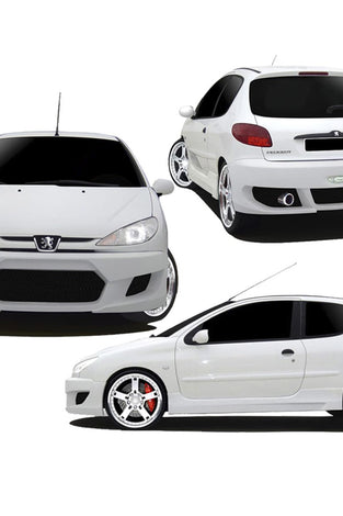 Kit carrosserie pour Peugeot 206 (98 - 08) – Look drift - KDMPARTS EUROPE TUNING STORE