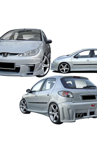 Kit carrosserie pour Peugeot 206 (98 - 08) – Look extrême - KDMPARTS EUROPE TUNING STORE