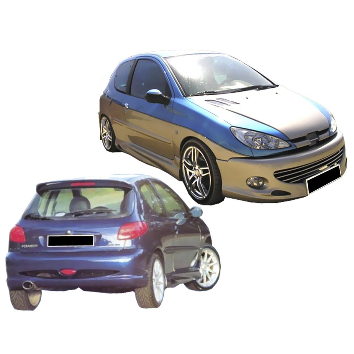 Kit carrosserie pour Peugeot 206 (98 - 08) – Look GT - KDMPARTS EUROPE TUNING STORE