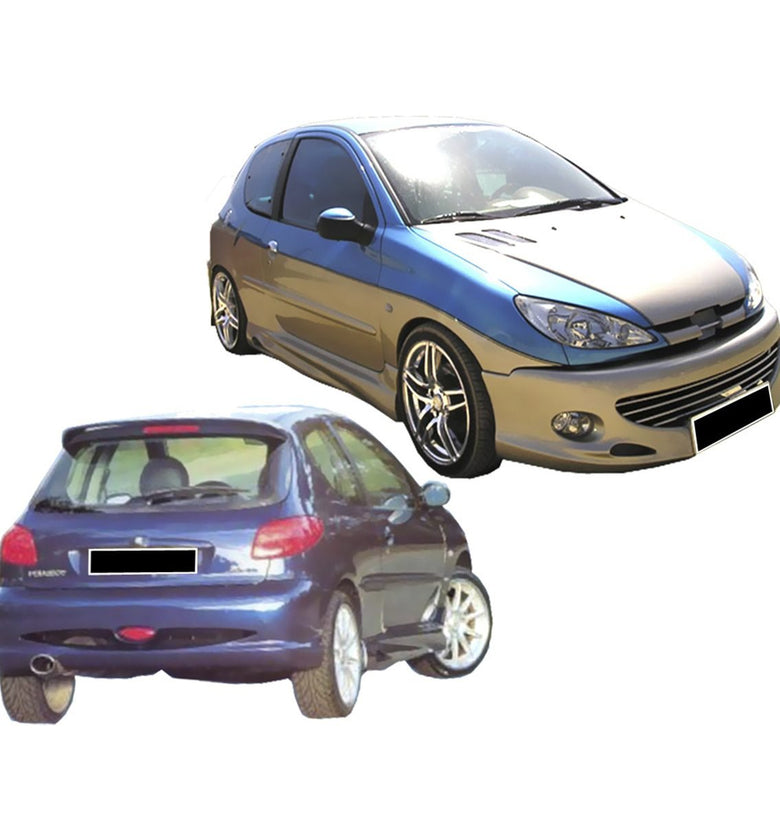 Kit carrosserie pour Peugeot 206 (98 - 08) – Look GT - KDMPARTS EUROPE TUNING STORE