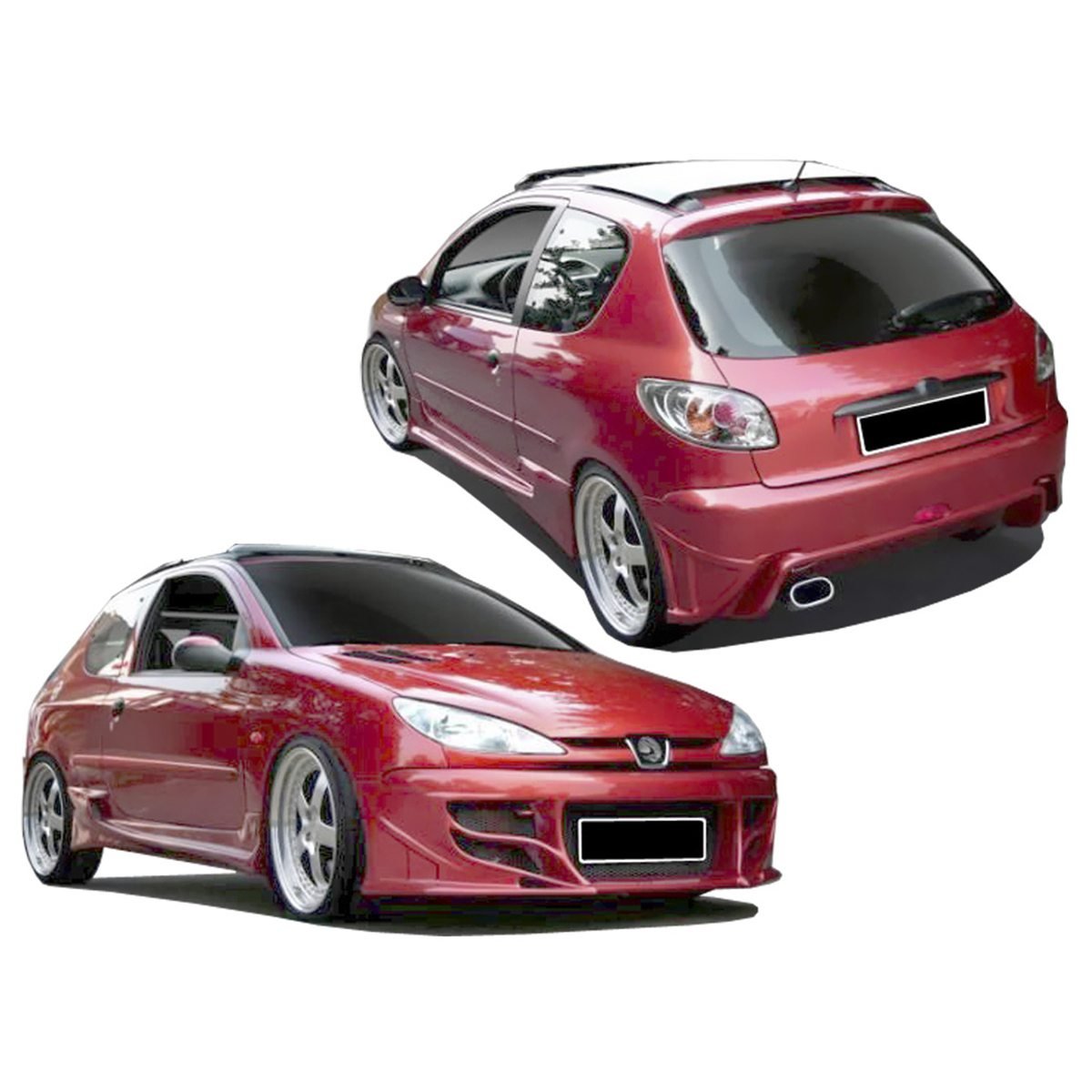 Kit carrosserie pour Peugeot 206 (98 - 08) – Look Impact - KDMPARTS EUROPE TUNING STORE