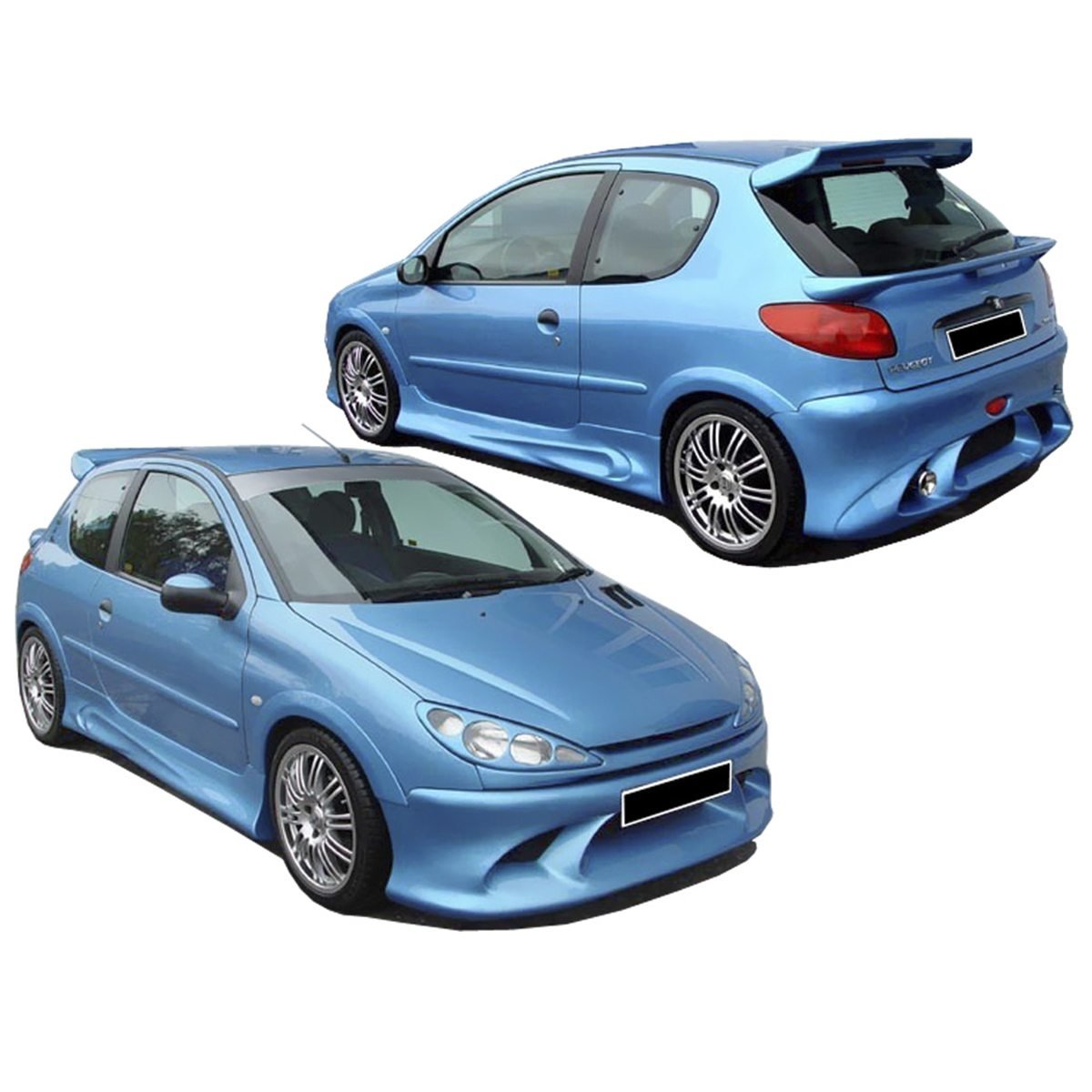 Kit carrosserie pour Peugeot 206 (98 - 08) – Look Infinity - KDMPARTS EUROPE TUNING STORE