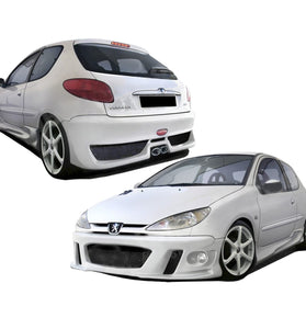 Kit carrosserie pour Peugeot 206 (98 - 08) Look Racing - KDMPARTS EUROPE TUNING STORE