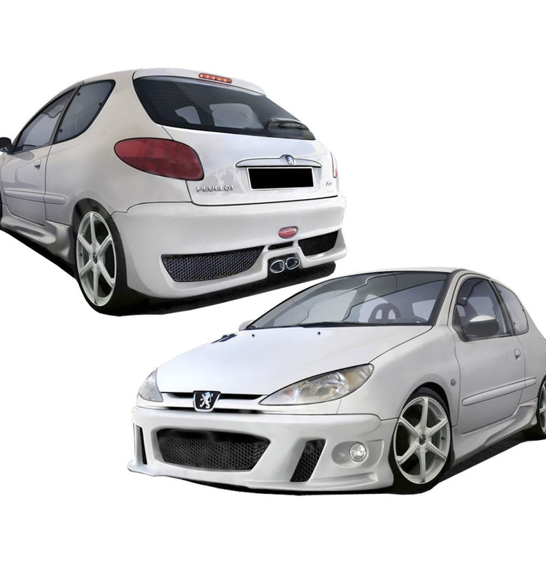 Kit carrosserie pour Peugeot 206 (98 - 08) Look Racing - KDMPARTS EUROPE TUNING STORE