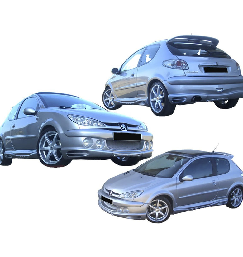 Kit carrosserie pour Peugeot 206 (98 - 08) – Look Super GT - KDMPARTS EUROPE TUNING STORE