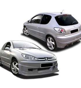 Kit carrosserie pour Peugeot 206 (98 - 08) – Look Wilder - KDMPARTS EUROPE TUNING STORE