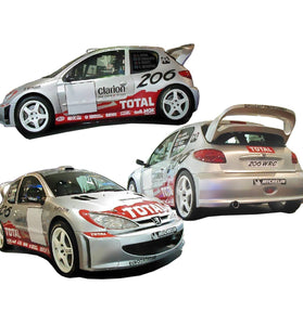 Kit carrosserie pour Peugeot 206 (98 - 08) – Look WRC - KDMPARTS EUROPE TUNING STORE