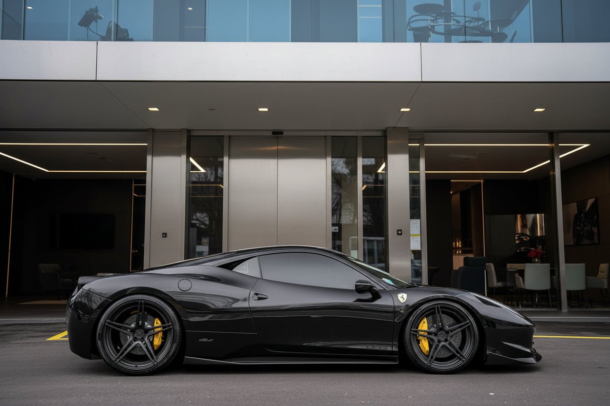 Lame de pare chocs avant en fibre de carbone de DMC pour Ferrari 458 Coupé et Spider - KDMPARTS EUROPE TUNING STORE