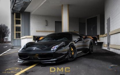 Lame de pare chocs avant en fibre de carbone de DMC pour Ferrari 458 Coupé et Spider - KDMPARTS EUROPE TUNING STORE