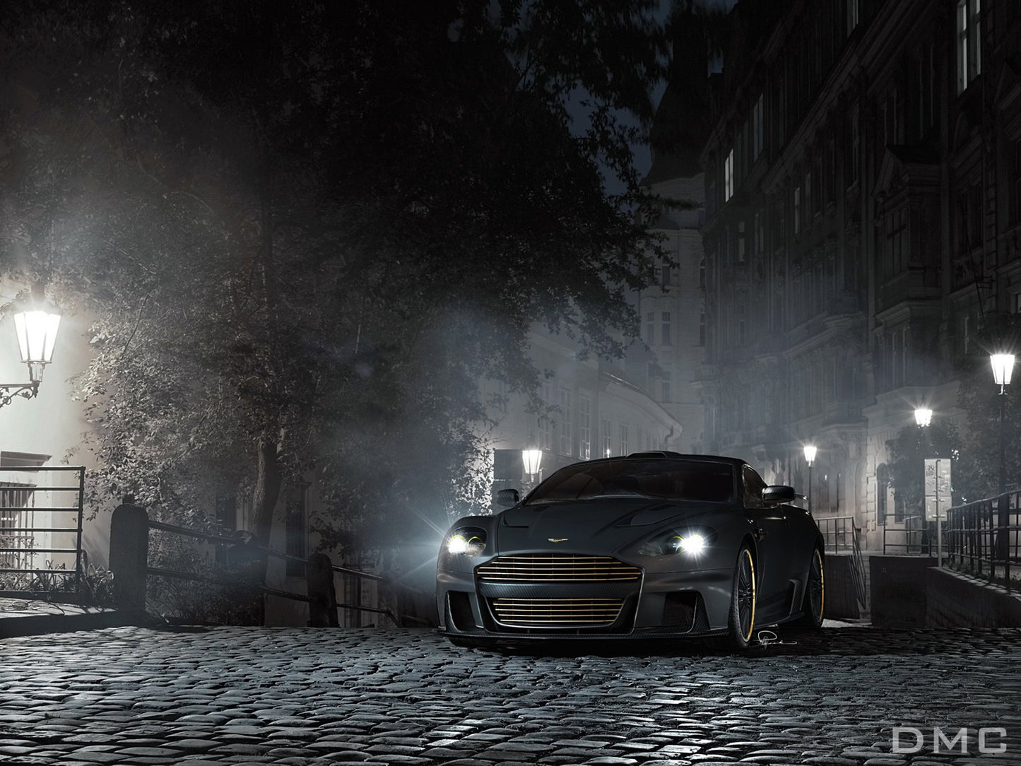 Lame de pare chocs avant en fibre de carbone GT pour Aston Martin DBS V12 Coupé et Spider Volante d'origine (2007 - 2012) - KDMPARTS EUROPE TUNING STORE