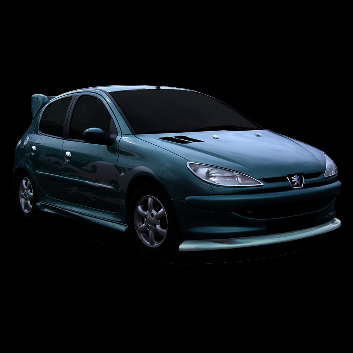 Lame de pare chocs avant pour Peugeot 206 (98 - 08) - KDMPARTS EUROPE TUNING STORE