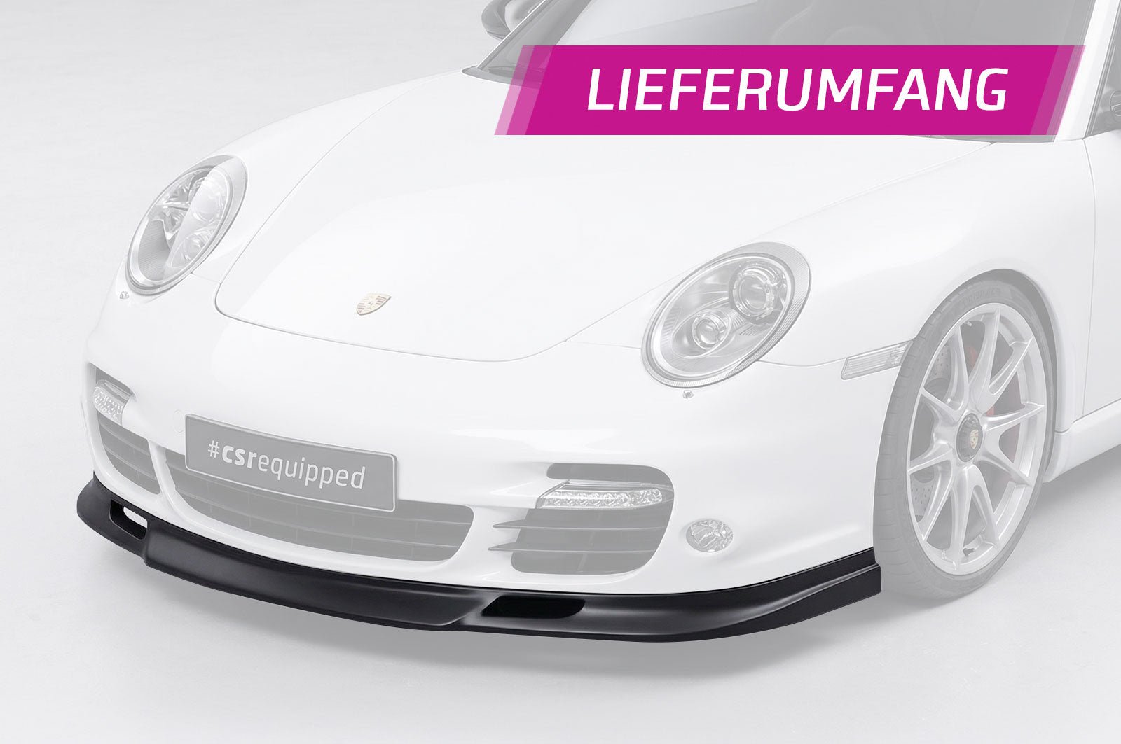 Lame de pare chocs avant pour Porsche 911 / 997 Turbo / Turbo S - KDMPARTS EUROPE TUNING STORE
