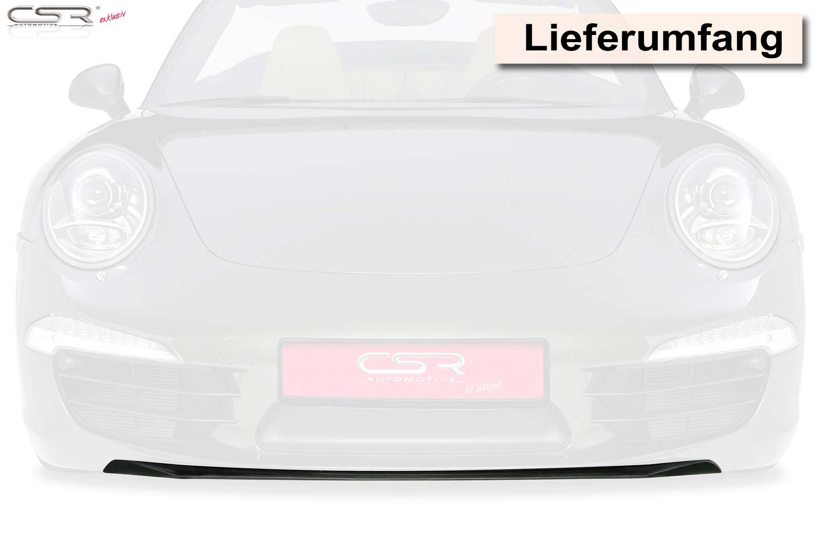Lame de pare chocs avant pour Porsche 911/991.1 - KDMPARTS EUROPE TUNING STORE
