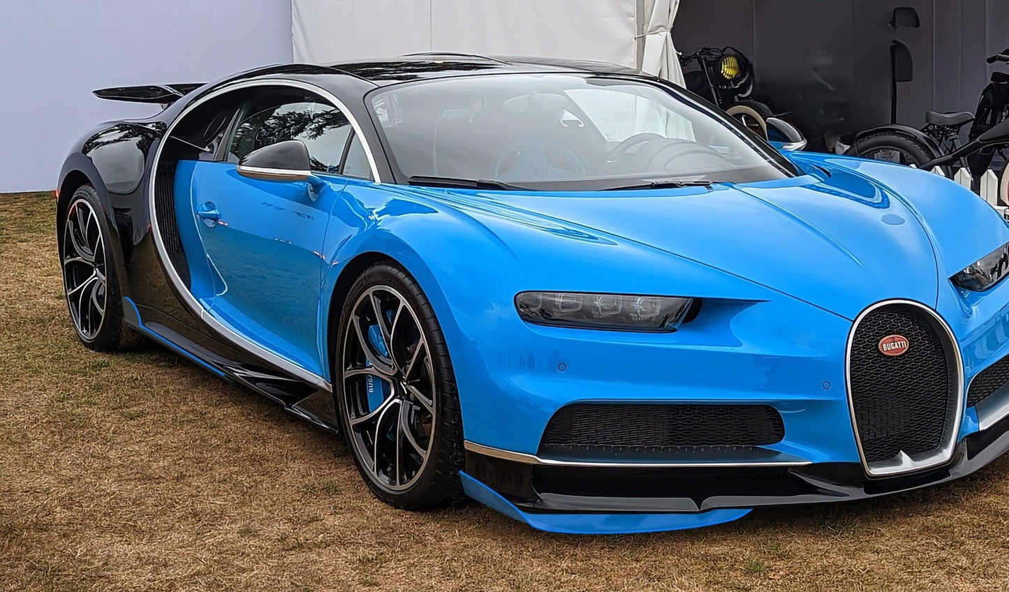 Lames de pare chocs avant en fibre de carbone DMC pour Bugatti Chiron PUR SPORT d'origine - KDMPARTS EUROPE TUNING STORE