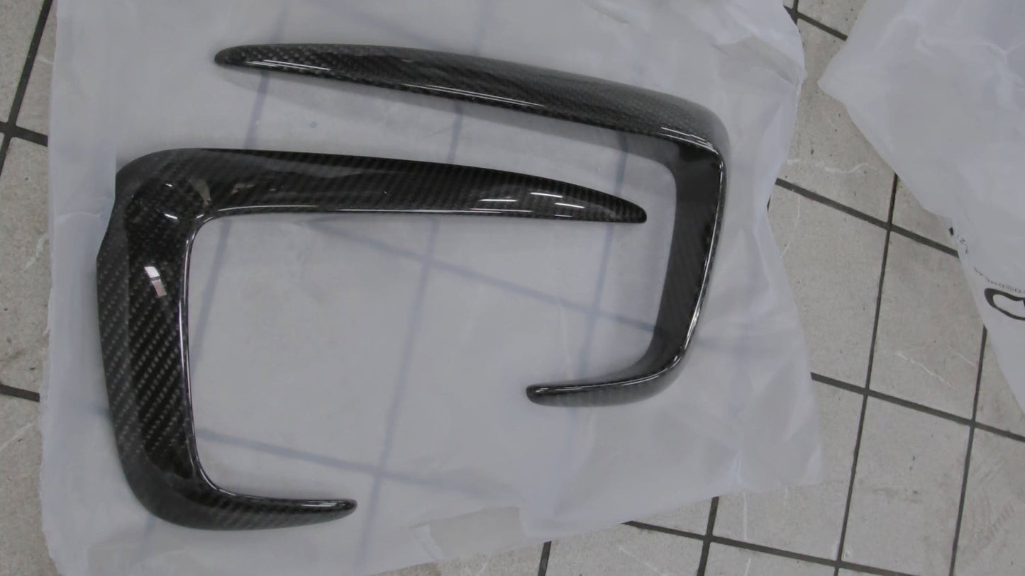 Lames de pare chocs avant en fibre de carbone forgée Black Badge de DMC pour Rolls Royce Ghost Série 1 et 2 - KDMPARTS EUROPE TUNING STORE