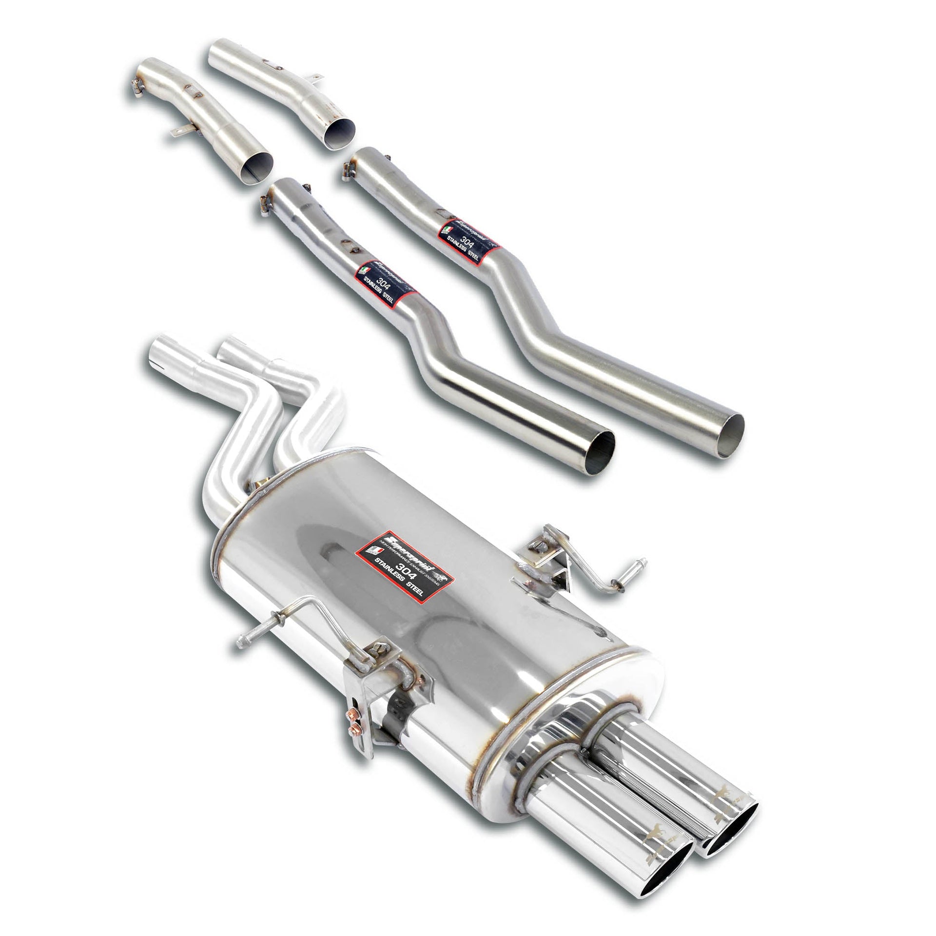 Ligne d'échappement Touring Plus package Supersprint pour BMW E46 320xi (2.2i) 4x4 (Berline - Break) ' 01 - > - KDMPARTS EUROPE TUNING STORE