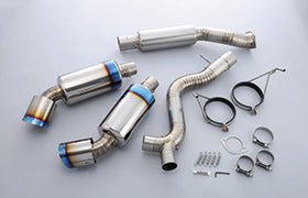 Ligne double d'échappement en titane Ti RACING TOMEI pour Nissan 350Z Z33 2003 - 2009 - KDMPARTS EUROPE TUNING STORE