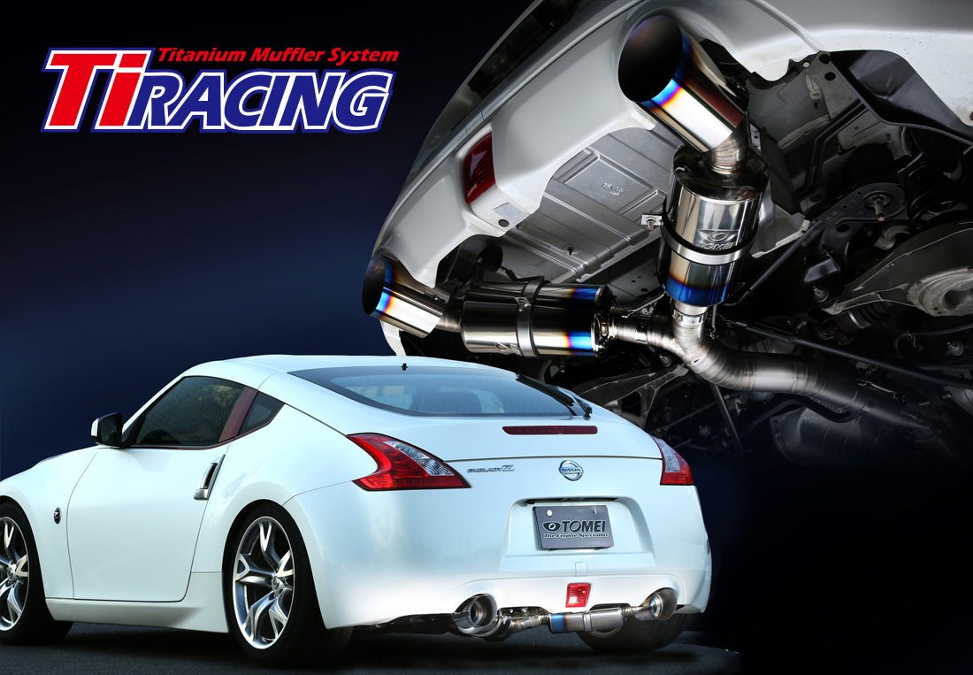 Ligne double d'échappement en titane Ti RACING TOMEI pour Nissan 370Z Z34 - KDMPARTS EUROPE TUNING STORE