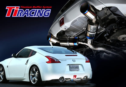 Ligne double d'échappement en titane Ti RACING TOMEI pour Nissan 370Z Z34 - KDMPARTS EUROPE TUNING STORE