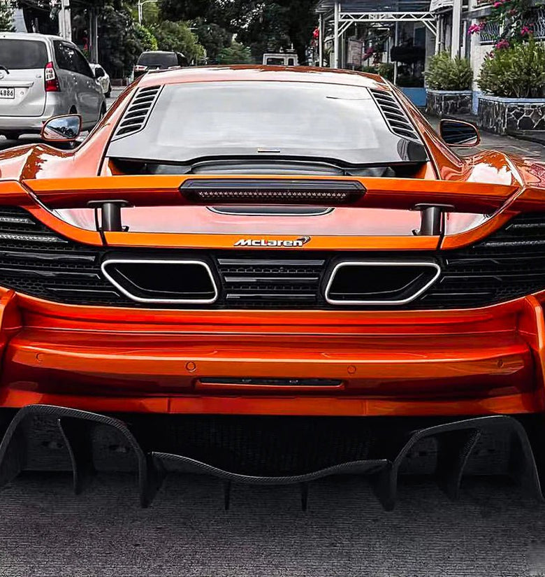 Pare chocs arrière pour McLaren MP4 12C / 650S 2011 - 2017 Style Rebel performance partiellement en fibre de carbone - KDMPARTS EUROPE TUNING STORE