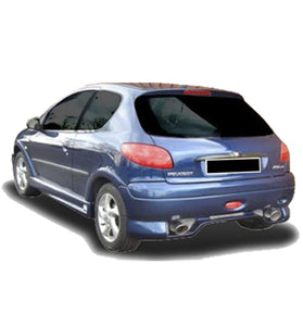 Pare chocs arrière pour Peugeot 206 (98 - 08) – Look BadBoy - KDMPARTS EUROPE TUNING STORE