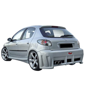 Pare chocs arrière pour Peugeot 206 (98 - 08) – Look extrême - KDMPARTS EUROPE TUNING STORE