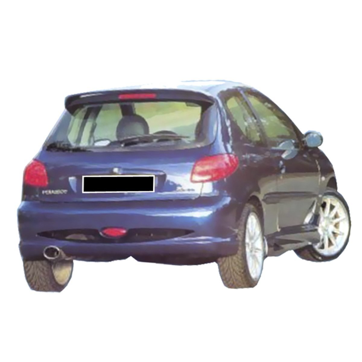 Pare chocs arrière pour Peugeot 206 (98 - 08) – Look GT - KDMPARTS EUROPE TUNING STORE