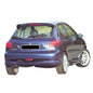 Pare chocs arrière pour Peugeot 206 (98 - 08) – Look GT - KDMPARTS EUROPE TUNING STORE